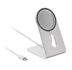 MELIS – Portable magnetic charger 15W – Matt Silver