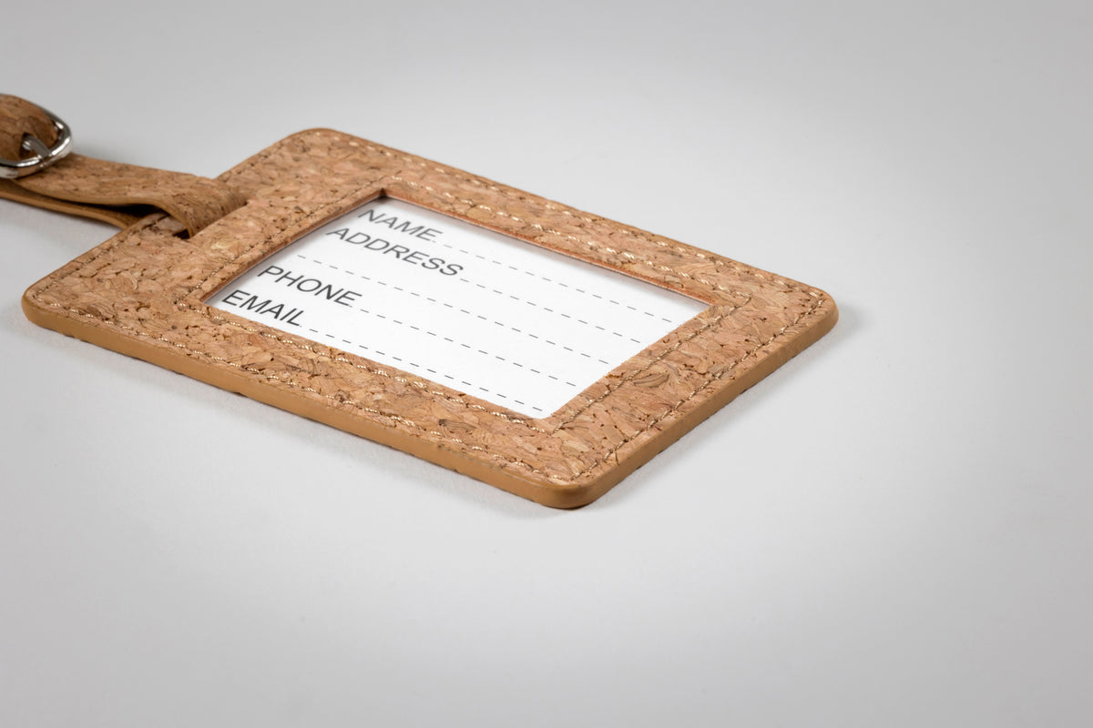 COCO – Cork luggage tag – item detail picture