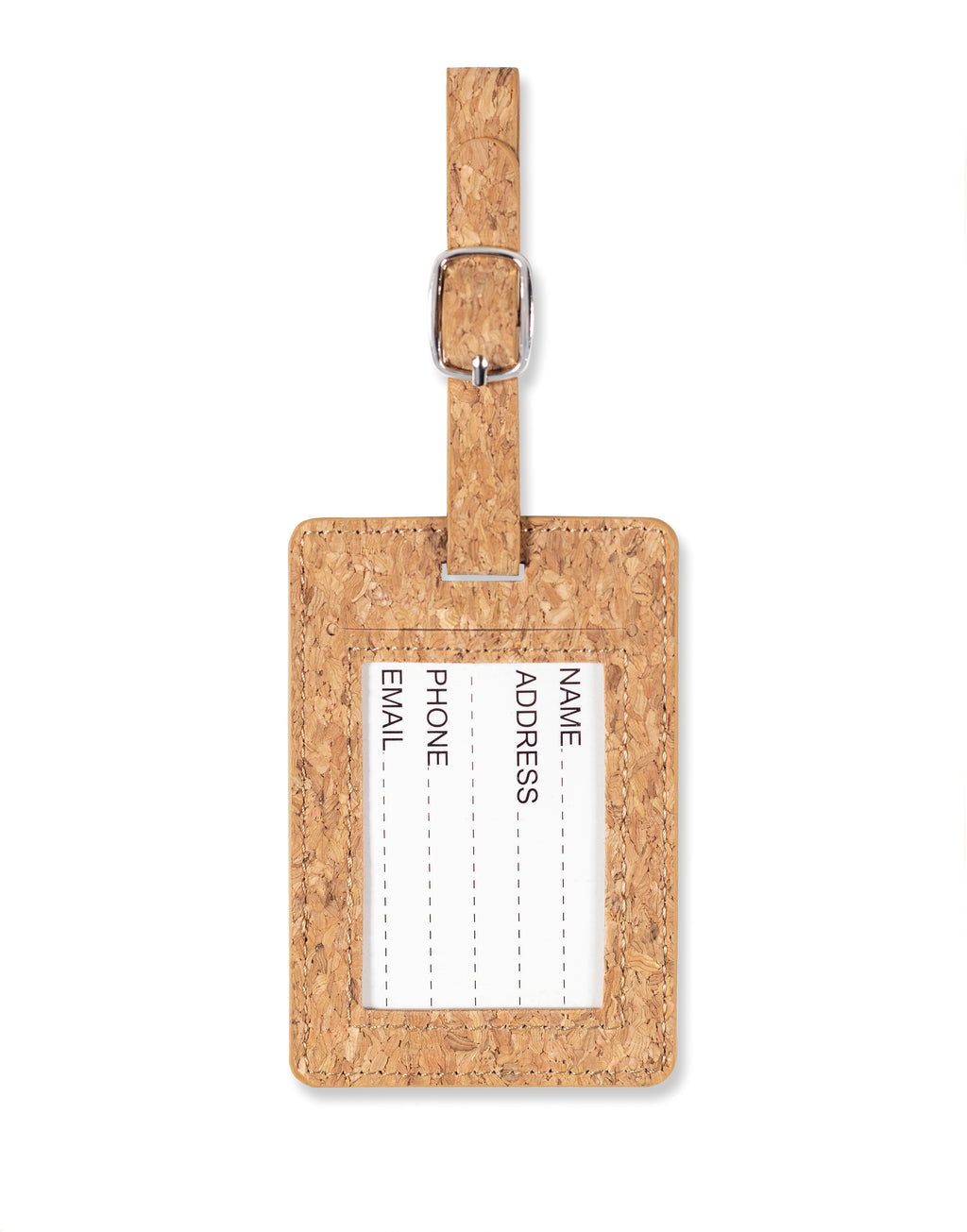 COCO – Cork luggage tag – item picture top