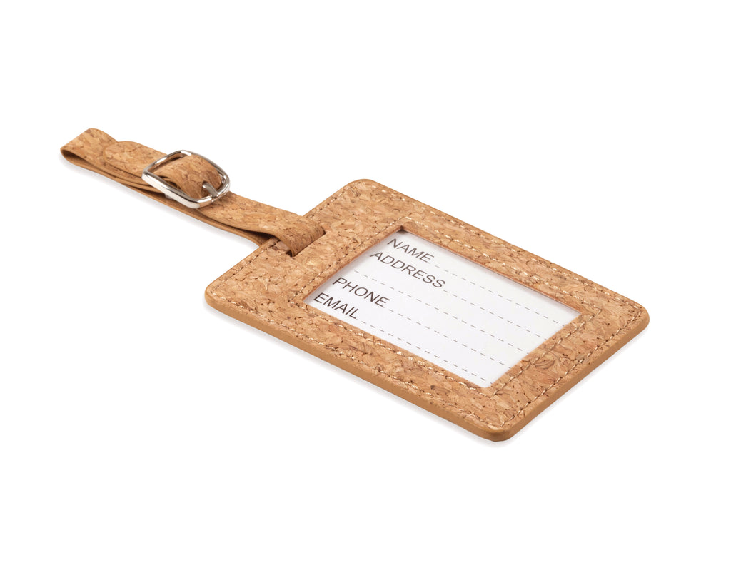 COCO – Cork luggage tag – Beige