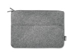 TOPLO – RPET felt zipped laptop bag – Grey