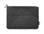 TOPLO – RPET felt zipped laptop bag – Stone Grey