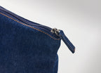 STYLE POUCH – Recycled denim cosmetic pouch – item detail picture