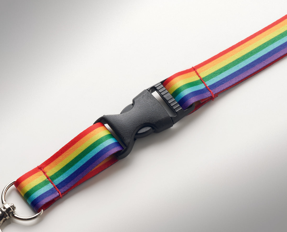 BOWYARD – Rainbow RPET lanyard – item detail picture