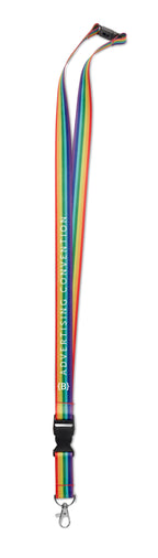BOWYARD – Rainbow RPET lanyard – item picture printed