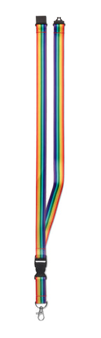 BOWYARD – Rainbow RPET lanyard – item picture side