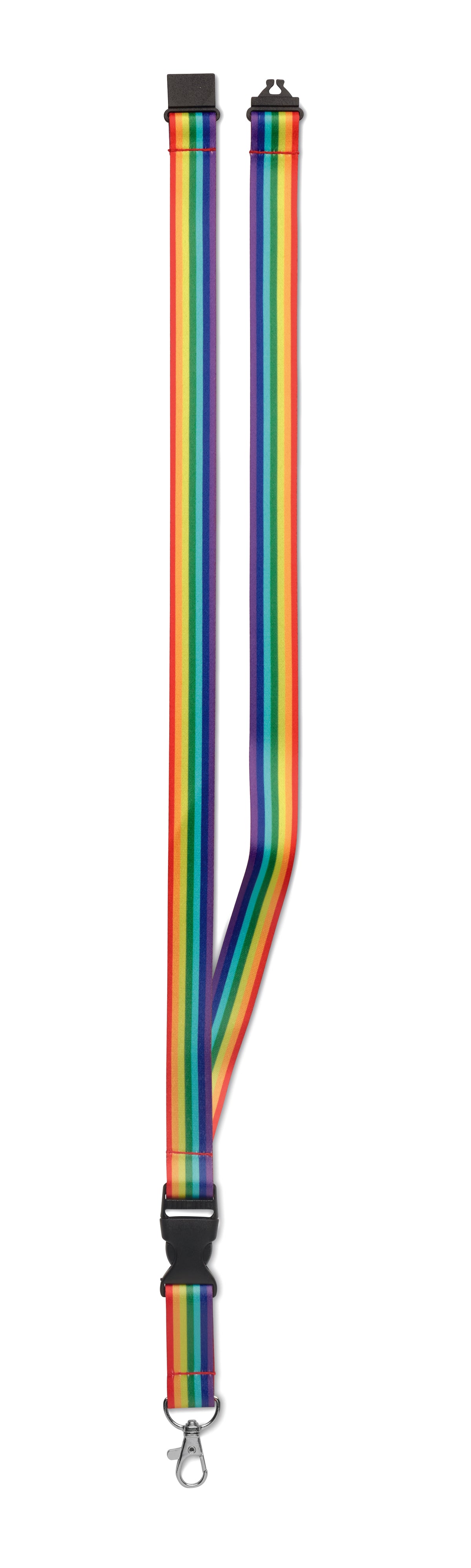 BOWYARD – Rainbow RPET lanyard – item picture side