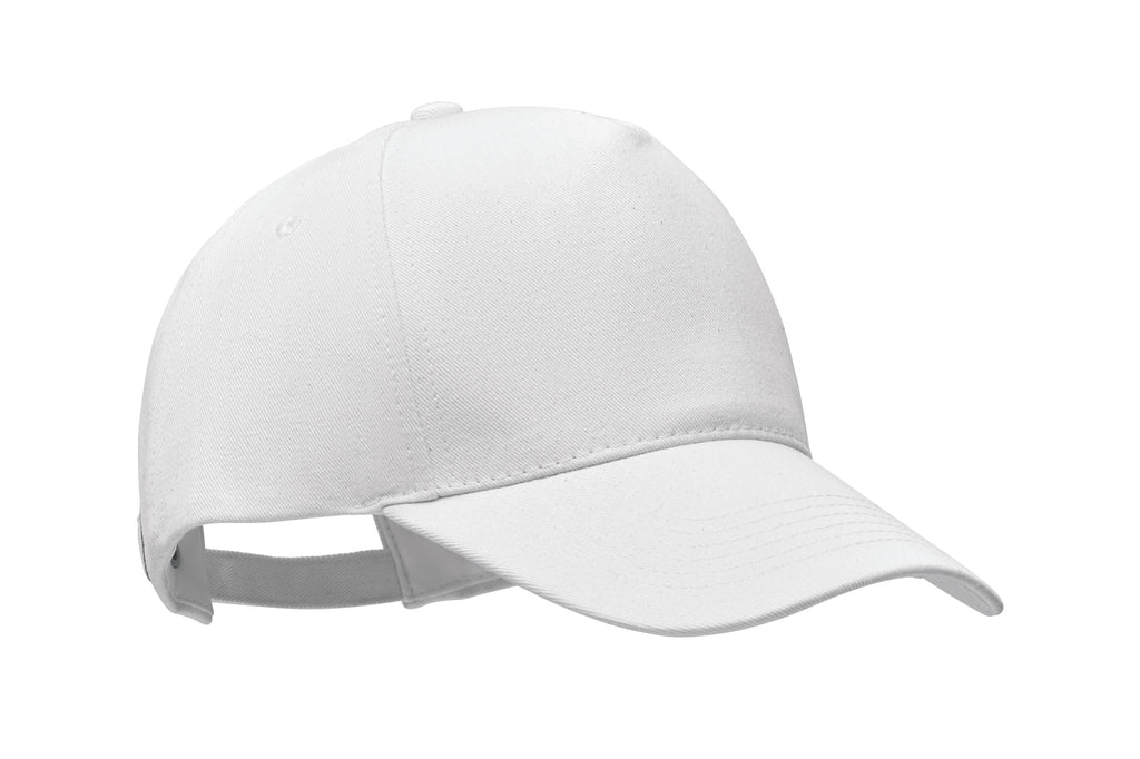 BICCA CAP – Organic cotton cap 250 gr/m² – White