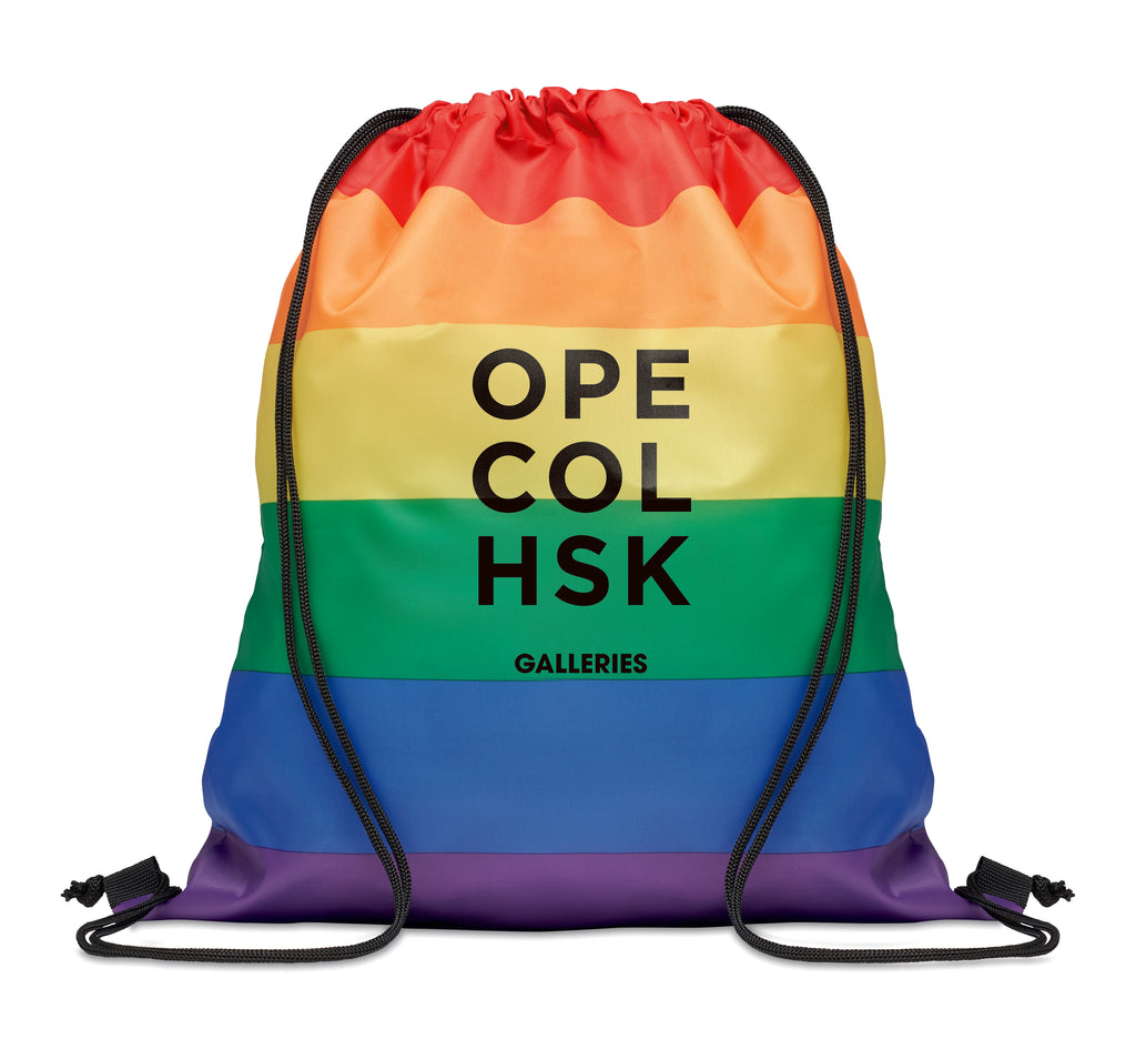 BOW – Rainbow RPET drawstring bag – item picture printed