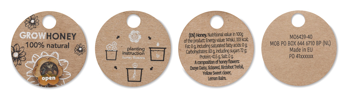 BUMLE – Wildflower honey jar 50 gr – item picture open