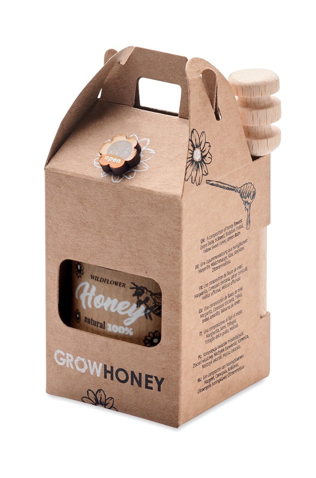 DAUBER – Wildflower honey jar set 50gr – item picture side