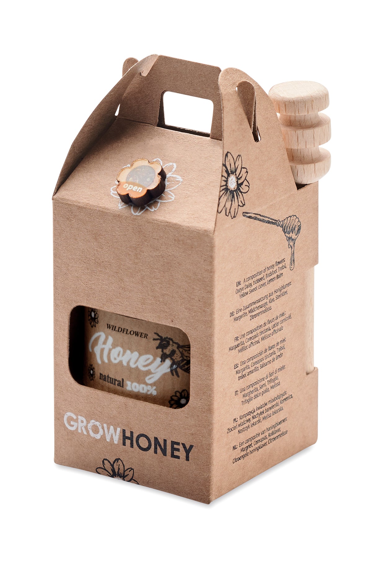 DAUBER – Wildflower honey jar set 50gr – item picture side