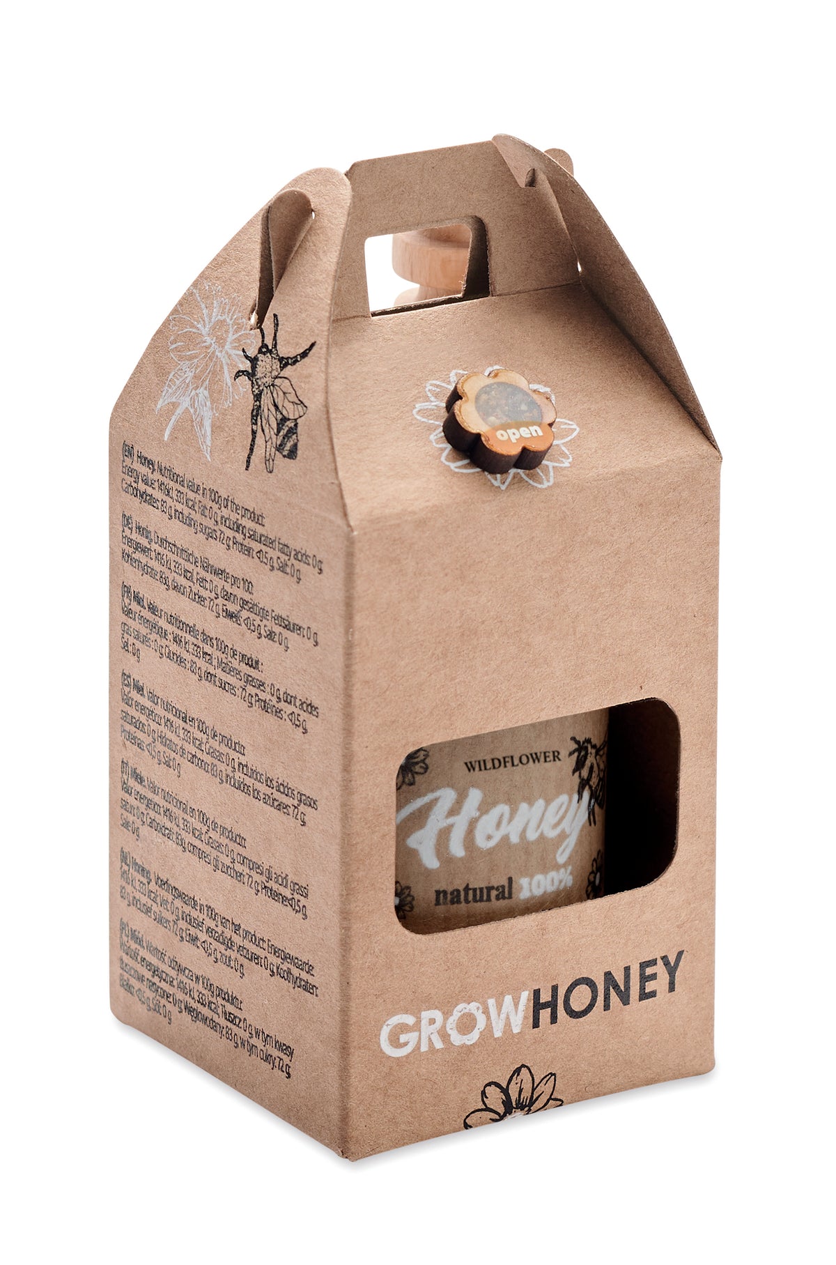 DAUBER – Wildflower honey jar set 50gr – Wood