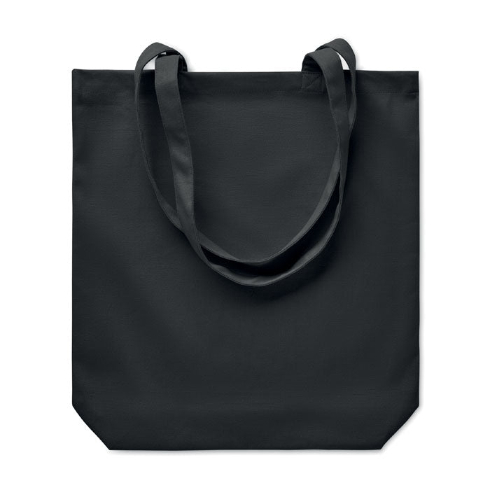 RASSA COLOURED – 270 gr/m² Canvas shopping bag – Black