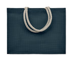AURA – Jute bag with cotton handle – item picture side