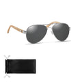HONIARA – Bamboo sunglasses in pouch – Black