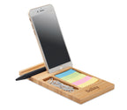 TREVIS – Bamboo desk phone stand – item picture printed