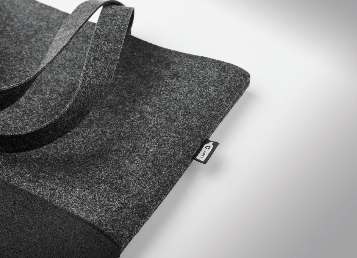 DUO INDICO – RPET felt shopping bag – item detail picture