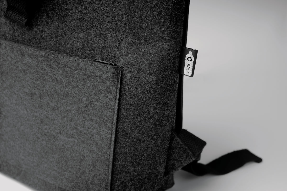 INDICO PACK – RPET felt backpack – item detail picture