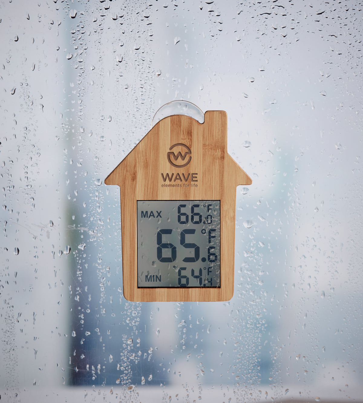 HISA – Bamboo weather station – item picture printed