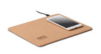 WIRELESS MATTY – Cork mouse mat charger 15W – item picture printed