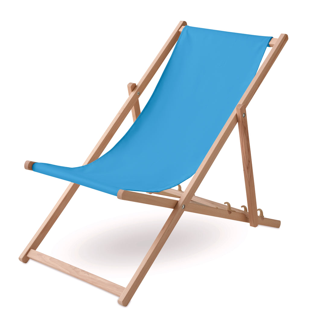 HONOPU – Beach chair in wood – Turquoise
