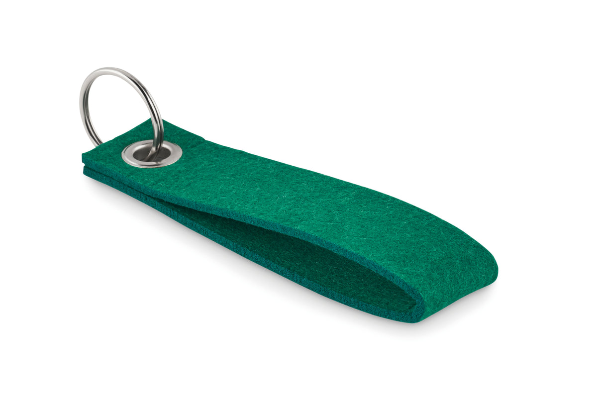 SUORA – RPET felt key ring – Green