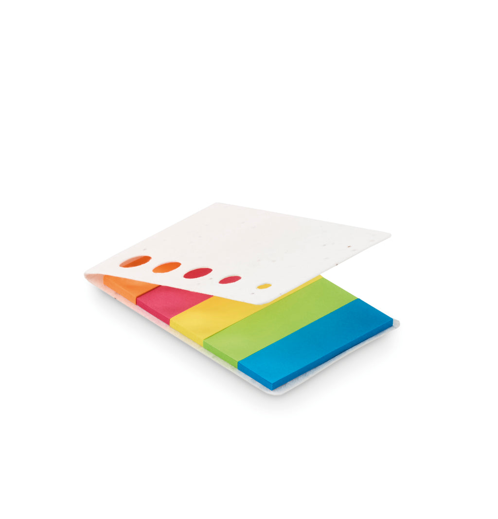 MEMO SEED – Seed paper page markers pad – item picture side