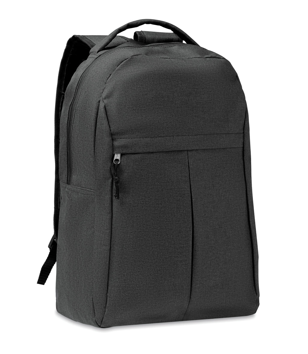 SIENA – 600D RPET 2 tone backpack – Black