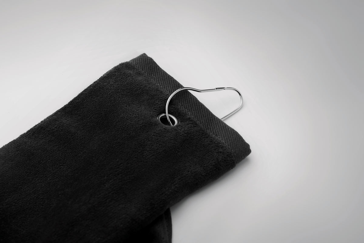 HITOWGO – Cotton golf towel with hanger – item detail picture