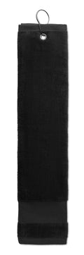 HITOWGO – Cotton golf towel with hanger – item picture top