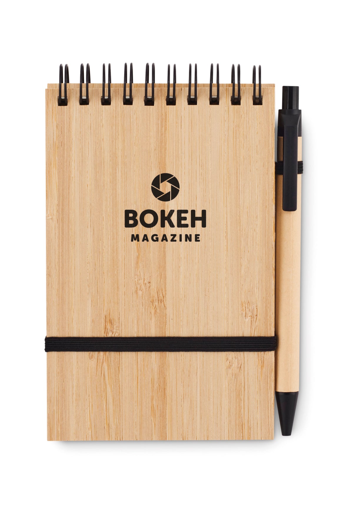 SONORABAM – A6 bamboo notepad with pen – item picture printed