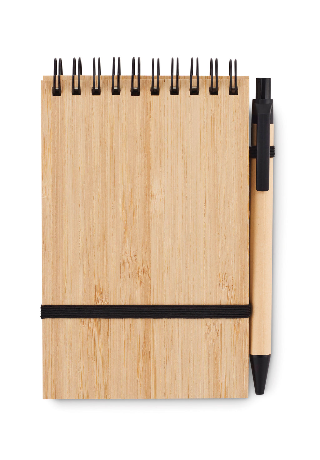 SONORABAM – A6 bamboo notepad with pen – item picture side