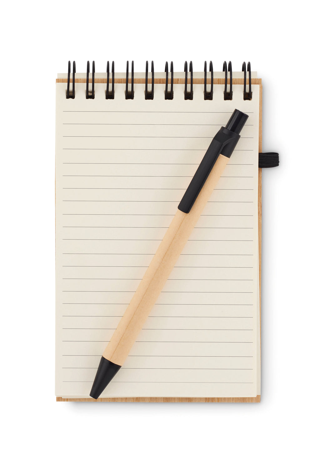 SONORABAM – A6 bamboo notepad with pen – item picture top