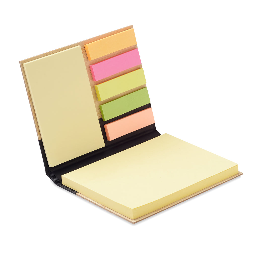 VISIONBAM – Bamboo sticky note memo pad – Black