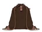 PANDA BAG – Recycled cotton drawstring bag – Chocolate