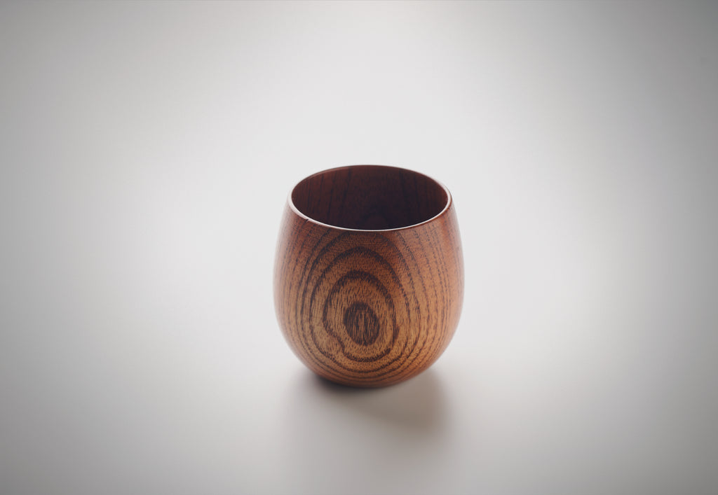 OVALIS – Oak wooden mug 250 ml – item detail picture