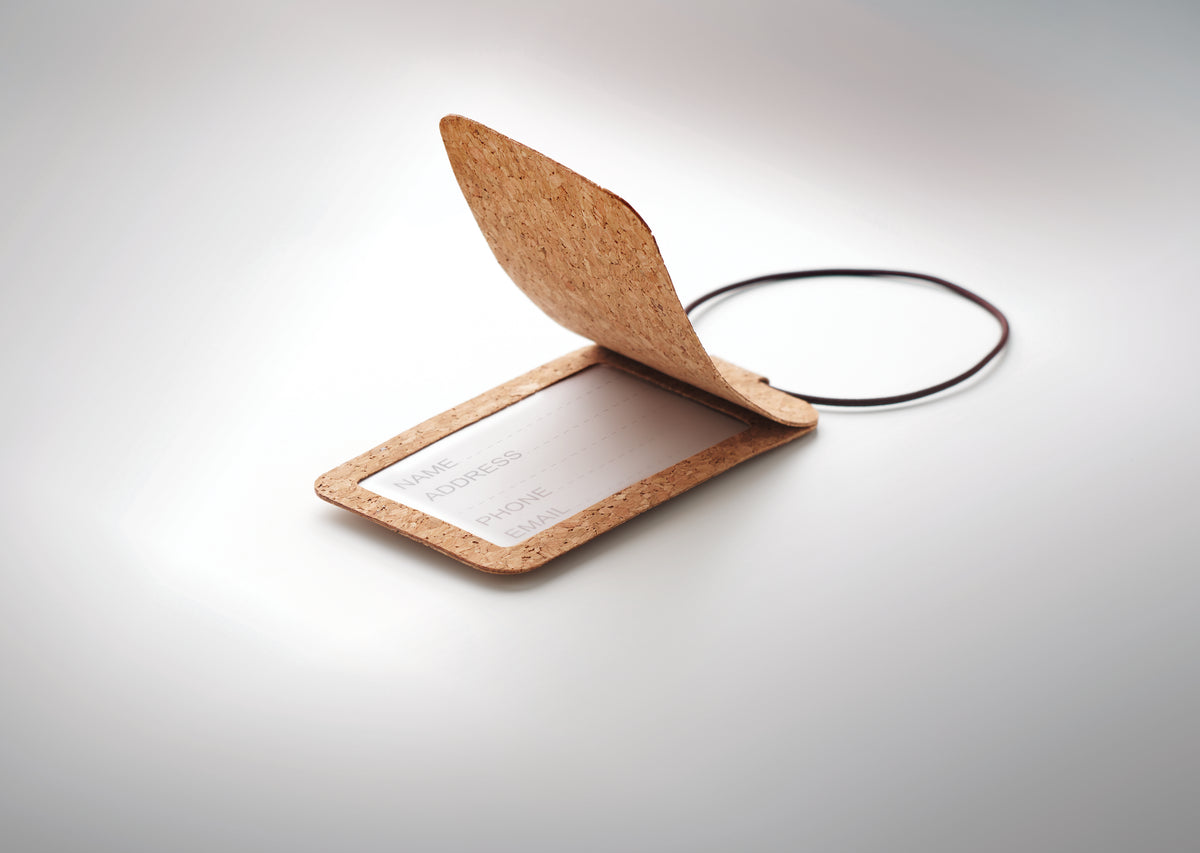 OVALIS – Cork luggage tag – item detail picture