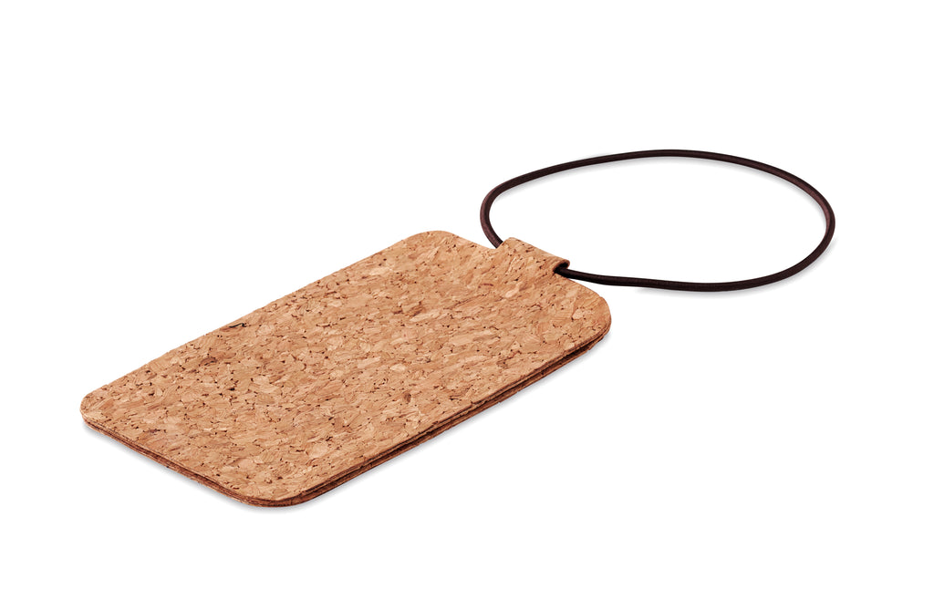 OVALIS – Cork luggage tag – item picture side