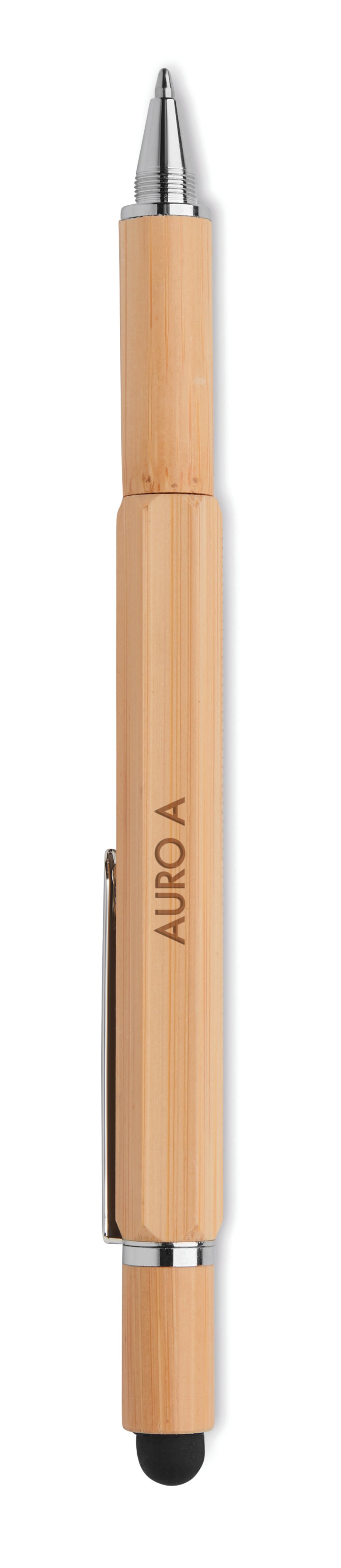 TOOLBAM – Spirit level pen in bamboo – item picture printed