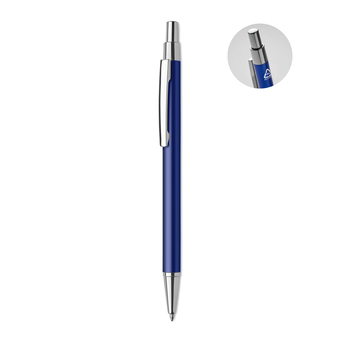 DANA – Recycled aluminium ball pen – Royal Blue