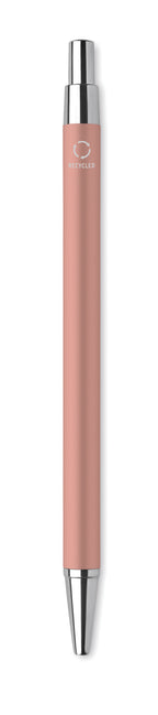 DANA – Recycled aluminium ball pen – Beige/Red