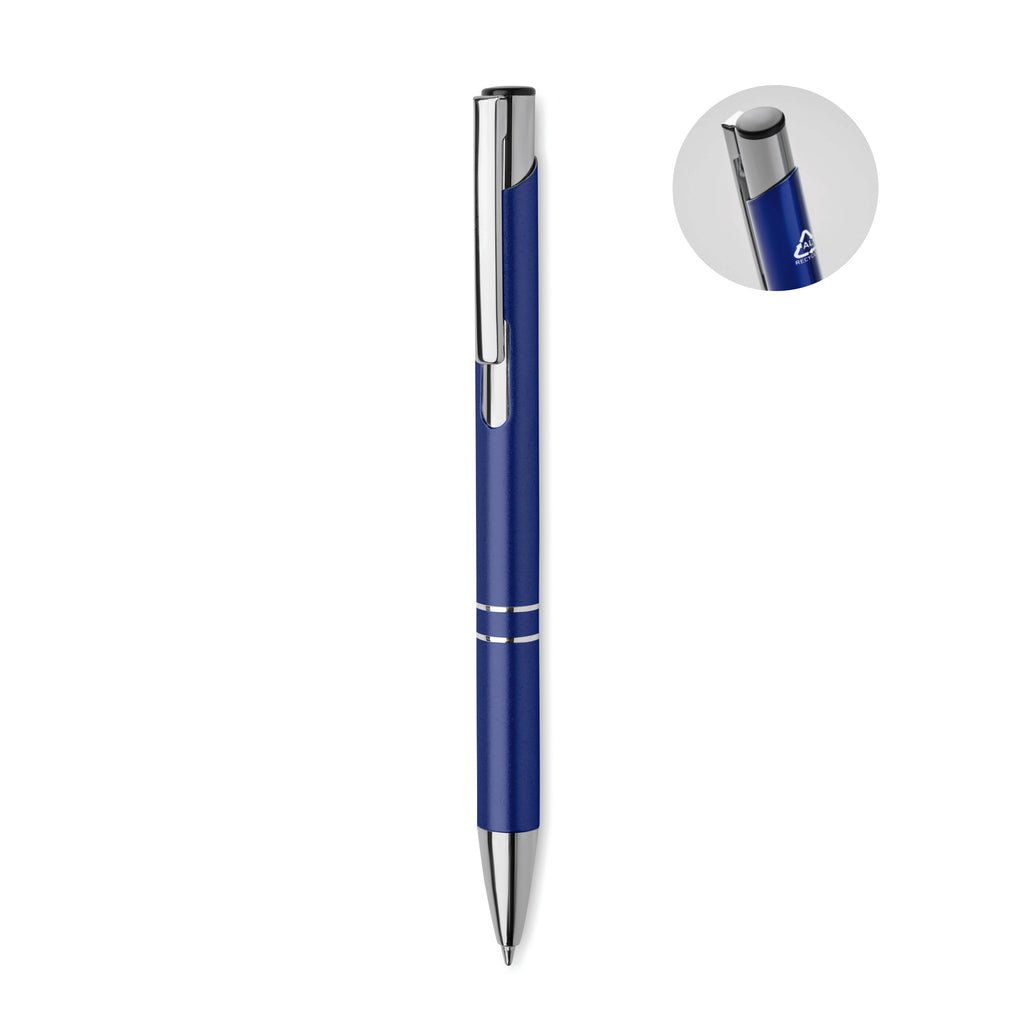 BERN RA – Recycled aluminium ball pen – Royal Blue
