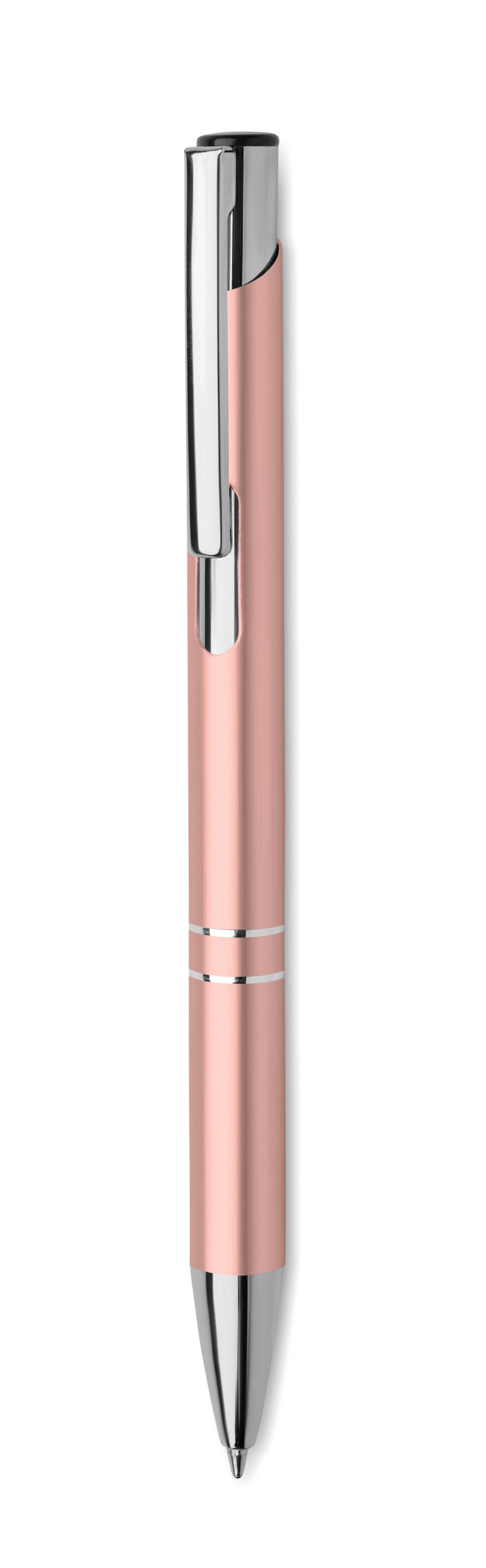 BERN RA – Recycled aluminium ball pen – Beige/Red