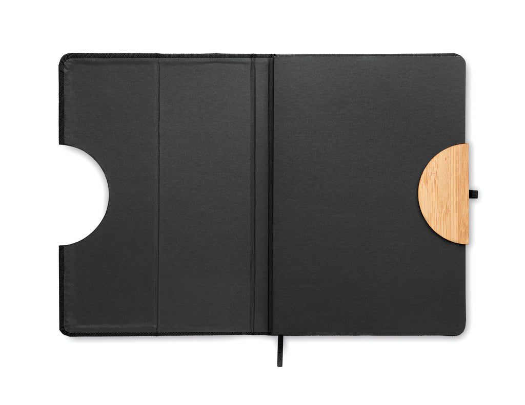 BLAMA – A5 RPET notebook 80 lined – item picture open