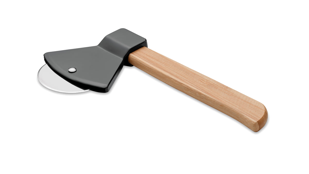 ZAZA – Pizza cutter bamboo handle – item picture top
