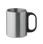 TANISS – Double wall mug 300 ml – Matt Silver