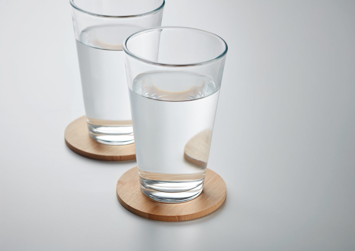 BAYIN SET – Set of 6 bamboo coasters – item detail picture