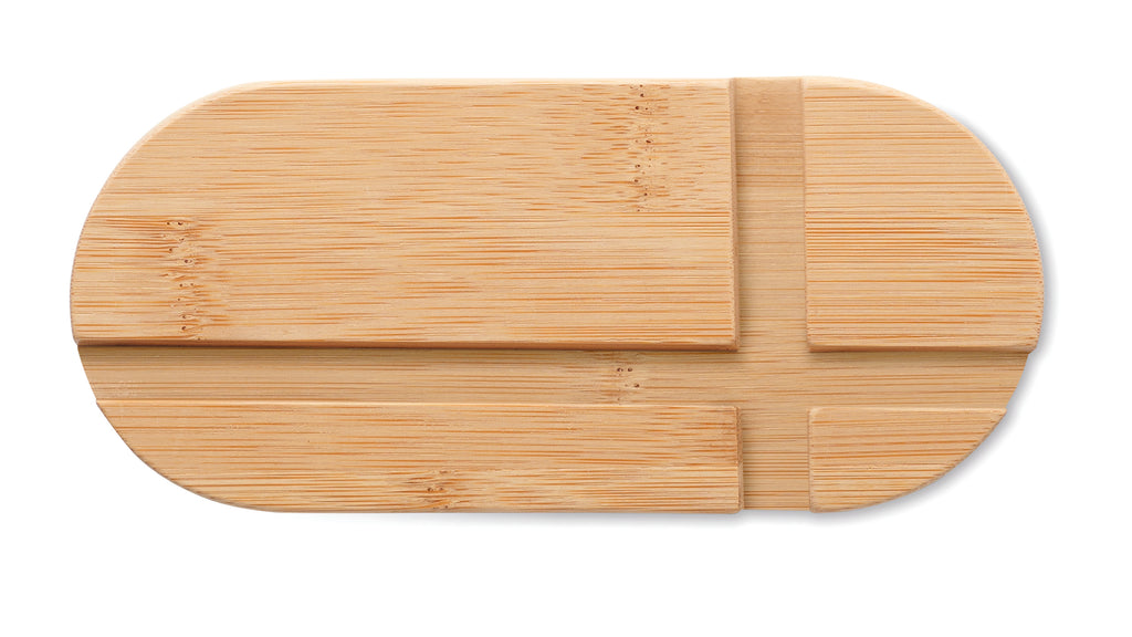 ROBIN – Bamboo tablet/smartphone stand – item picture open