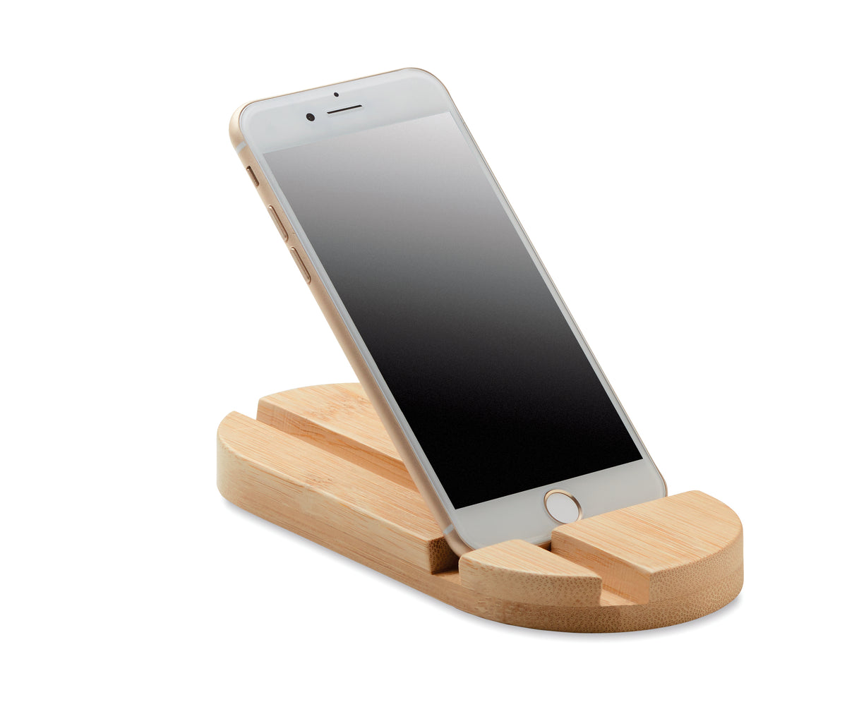 ROBIN – Bamboo tablet/smartphone stand – item picture side